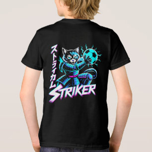 Cyberpunk Samurai Striker Cat For Gamers & Soccer Tri-Blend Shirt
