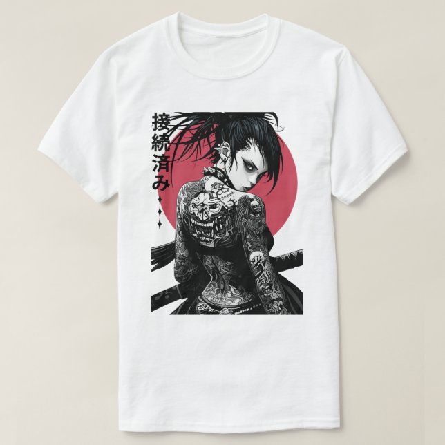 Cyberpunk Samurai Vaporwave  T-Shirt (Design Front)