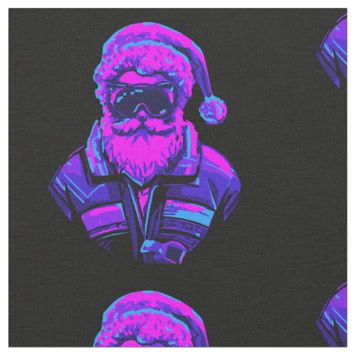 Cyberpunk Santa Claus Fabric