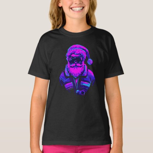 Cyberpunk Santa Claus T_Shirt