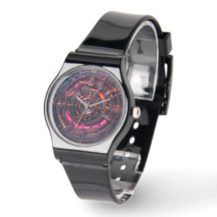Cyberpunk Sci Fi Circuit Retro Futuristic Watch