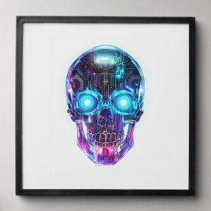 Cyberpunk Skull King Peel And Stick Photo Tile