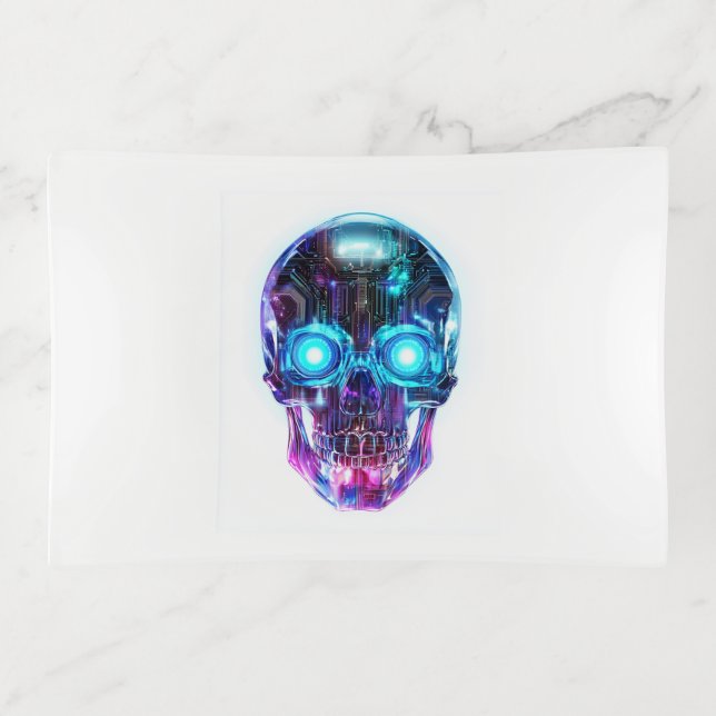 Cyberpunk Skull King Trinket Tray (Front)