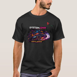 Cyberpunk Sports Car Night Rider Gaming T-Shirt