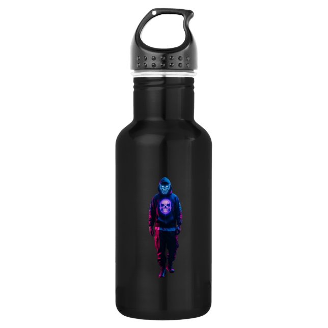 Cyberpunk Stainless Steel Water Bottle (Front)