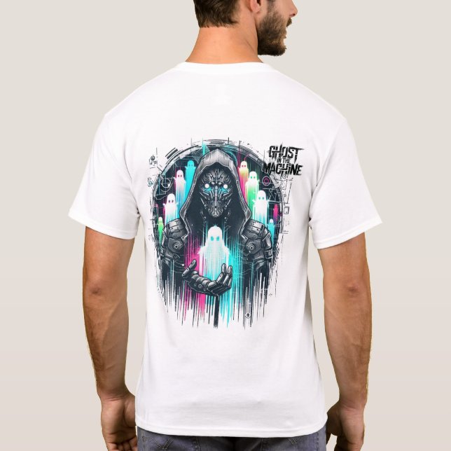 🤖Cyberpunk Streetwear Gamer Ghost In the Machine T-Shirt (Back)