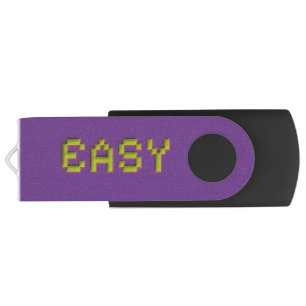 Cyberpunk Style EASY Thumb Drive - Neon Purple Gam