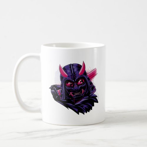 Cyberpunk Vaporwave Samurai  Coffee Mug