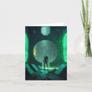 Cyberpunk Virtual Reality Card