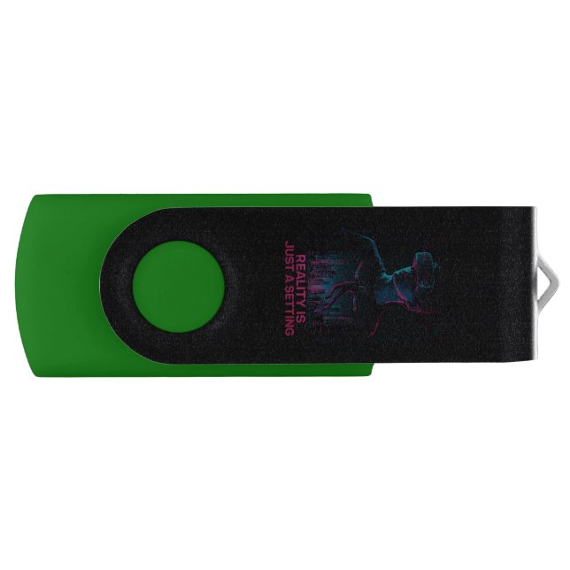 Cyberpunk VR Reality Setting USB Flash Drive (Front)