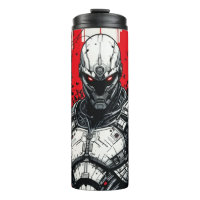 Cyberpunk Warrior Graffiti – Thermal Tumbler