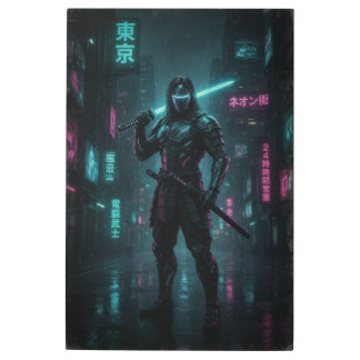 Cyberpunk Warrior Sci-Fi Wall Art