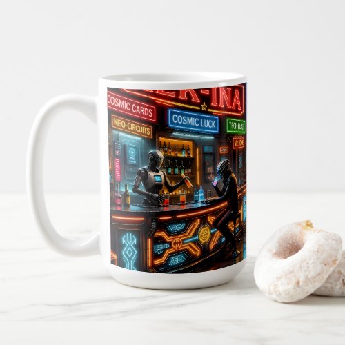 Cyberpunk Western Sci-Fi Saloon Mug/Cup Coffee Mug