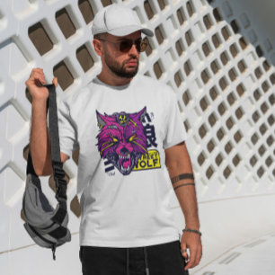 Cyberpunk Wolf  T-Shirt