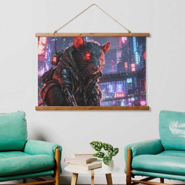 CyberRat Hanging Tapestry (Living Room)
