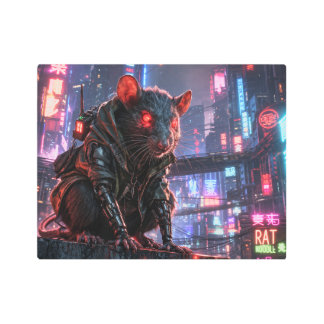 CyberRat Metal Print