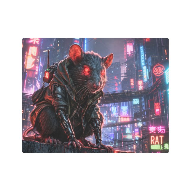 CyberRat Metal Print (Front)