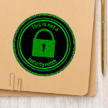 Cybersec Funny Custom Text / Not A Security Patch at Zazzle