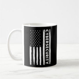 Cybersecurity American Flag Cyber Security Special Coffee Mug