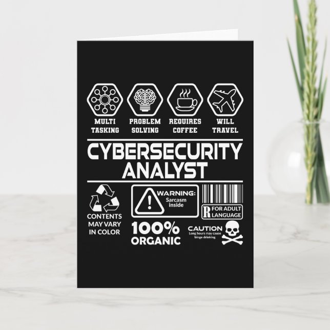 Cybersecurity Analyst Card (Front)