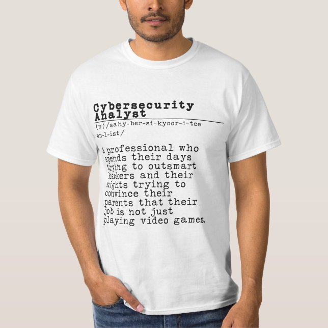 Cybersecurity Analyst - "Hacker's Nightmare" T-Shirt (Front)
