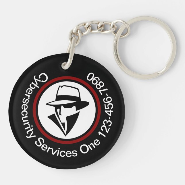 Cybersecurity Business Bulk Double Side Keychain (Back)