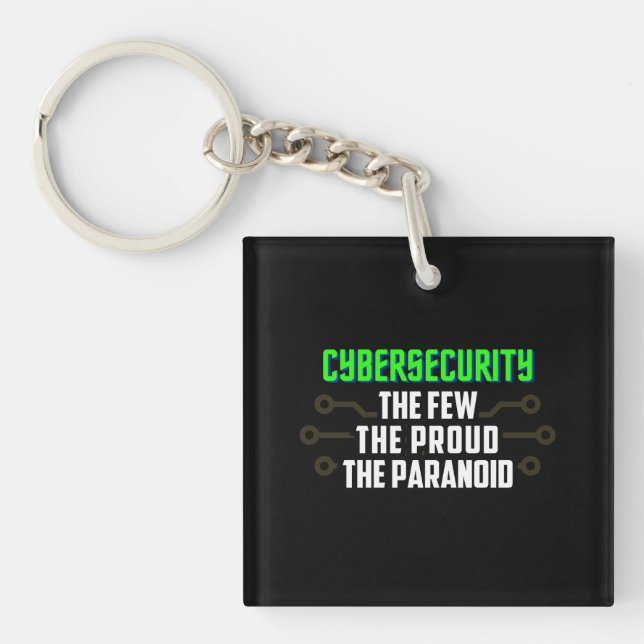 cybersecurity, hacker keychain (Front)