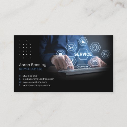 Cybersecurity Services  Service suport Business Card