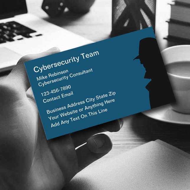 Cybersecurity Services Simple Business Cards (Creator Uploaded)