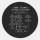 Cybersecurity Solving Flowchart Classic Round Sticker | Zazzle