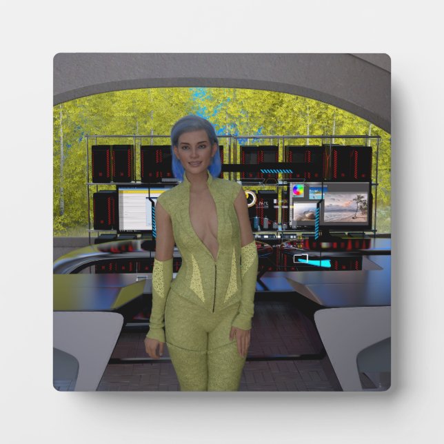 Cybersecurity Specialist Maria Rossi  Plaque (Front)