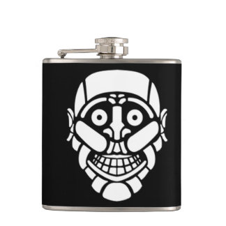 Cybersmily logo Cyberpunk flask