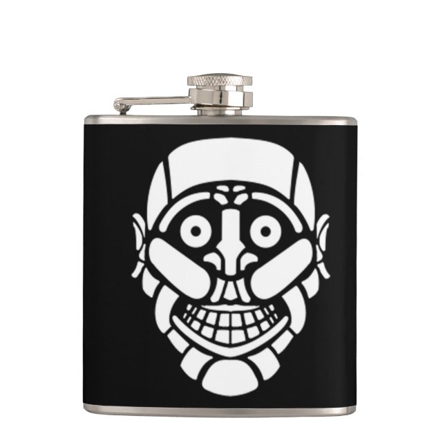 Cybersmily logo Cyberpunk flask (Front)