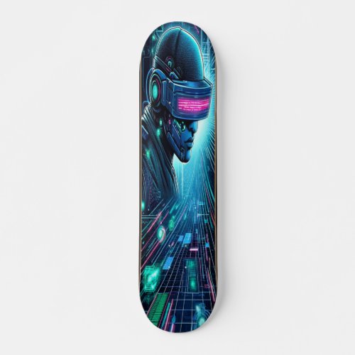 Cyberspace Conqueror Hackers Realm Evil twin Skateboard