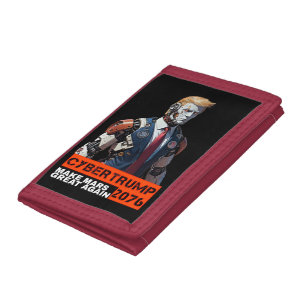 CyberTrump 2076   Make Mars Great Again Trifold Wallet