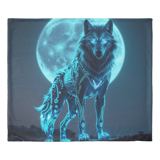 CyberWolf Duvet Cover (Front)
