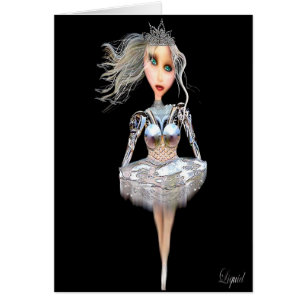 Cyborg Ballerina Customizable Cards