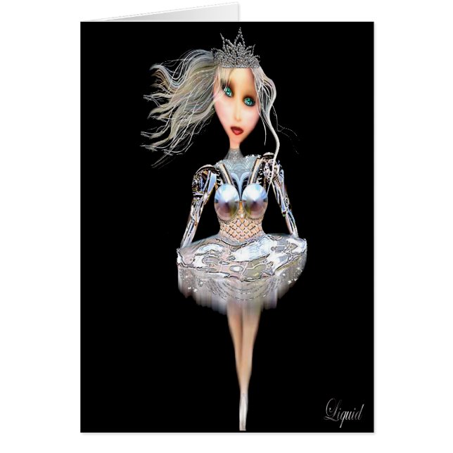 Cyborg Ballerina Customizable Cards (Front)