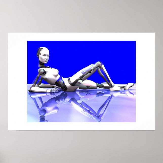 Cyborg Blue Poster (Front)