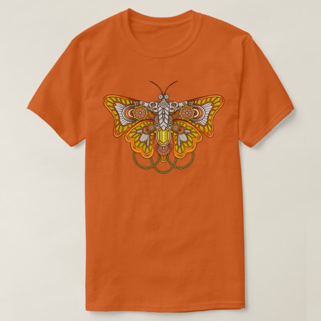 Cyborg Butterfly Cyber Esthetic T-Shirt (Design Front)