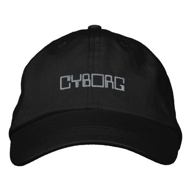 CYBORG EMBROIDERED BASEBALL CAP (Front)