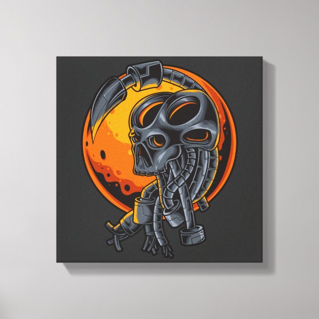 Cyborg Evolution Canvas Print (Front)