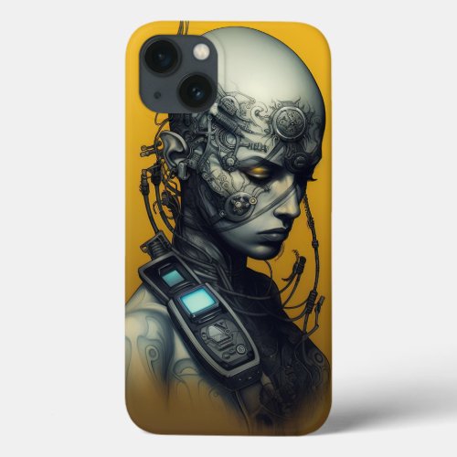 Cyborg Girl Cool Teen iPhone 13 Case