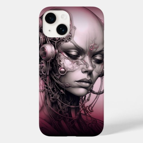 Cyborg Girl Cool Teen Case_Mate iPhone 14 Case