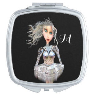 Cyborg Liquid Ballerina Monogram Compact Mirror