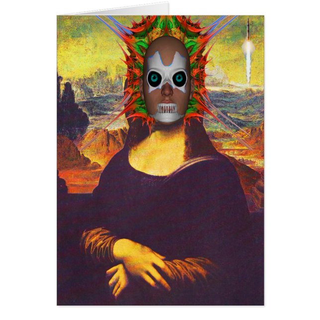 Cyborg Mona Lisa Cards (Front)