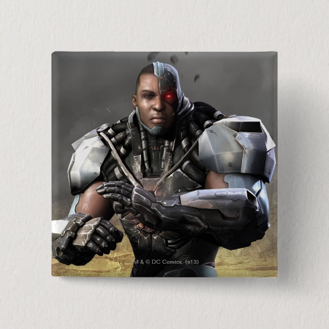 Cyborg Pinback Button (Front)