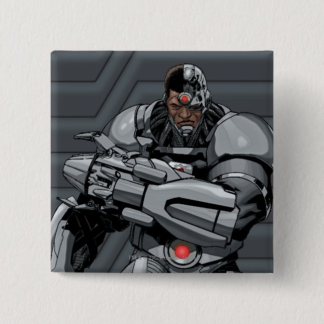 Cyborg Pinback Button (Front)