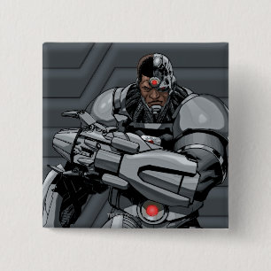 Cyborg Pinback Button