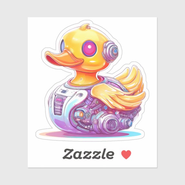 Cyborg Rubber Duck Sticker (Sheet)